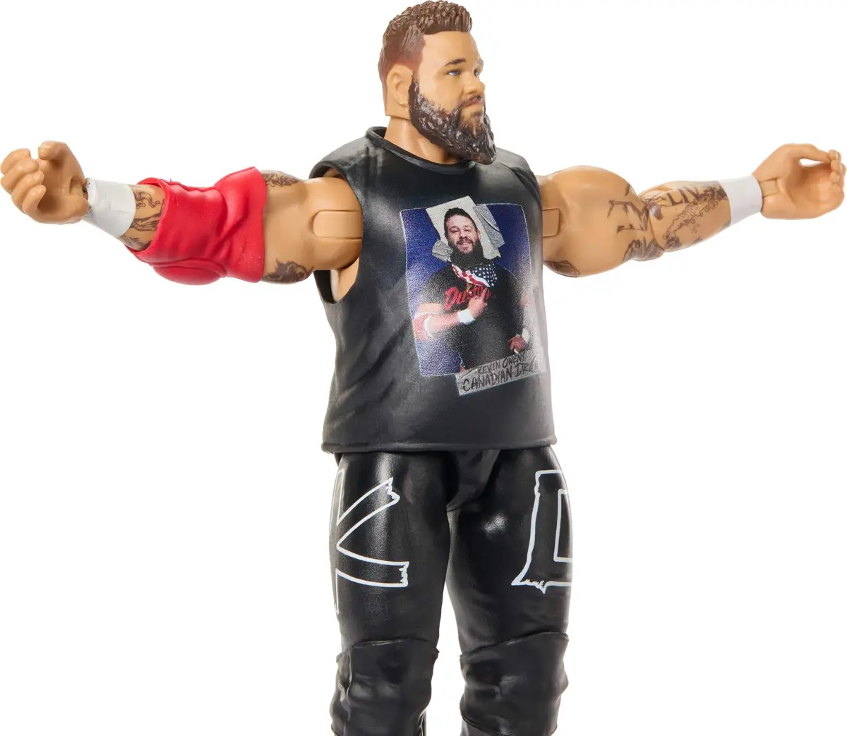 Mattel WWE Kevin Owens Action Figure 6-inch | Main Event Series with 14 Articulation Points - view 3
