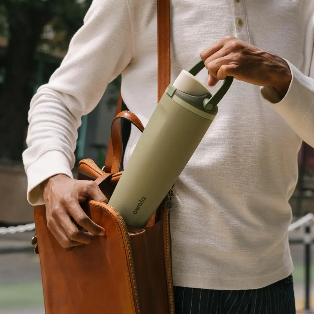 Owala FreeSip Sway Stainless Steel Water Bottle 30 oz | Triple-Layer Insulation & Travel-Friendly Design - view 7