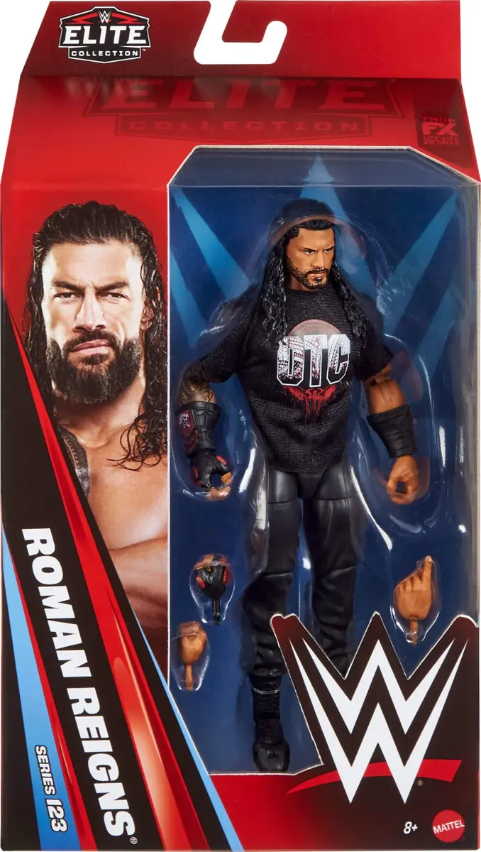 Mattel WWE Elite Roman Reigns Action Figure & Accessories | 6-inch Collectible with Articulation & Accessories - view 2
