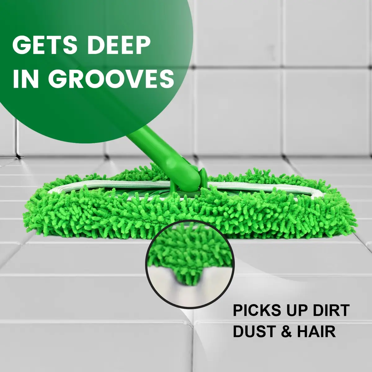 ZMZPA Reusable Microfiber Mop Pads 15 Pack | Compatible with Sweeper Mop for Hardwood & Surface Cleaning - view 4