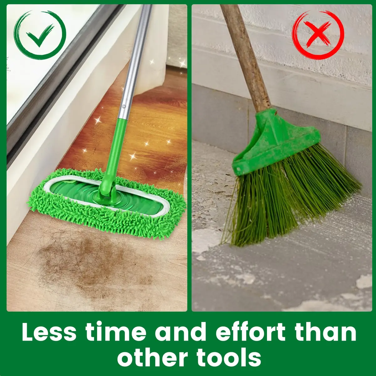 ZMZPA Reusable Microfiber Mop Pads 15 Pack | Compatible with Sweeper Mop for Hardwood & Surface Cleaning - view 5