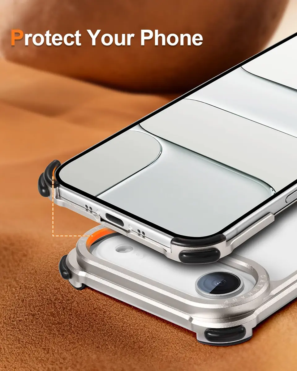 OATSBASF Metal Bumper Case for iPhone Air 6.5 inch (16.5 cm) | MagSafe Compatible, Shockproof Aluminum Frame - view 7