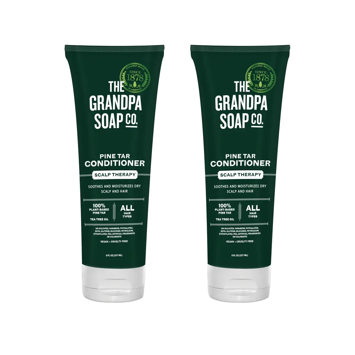 Grandpa's Pine Tar Conditioner 8 Fl Oz | Soothes & Moisturizes Dry Scalp, Vegan, Sulfates & Parabens Free - main product image