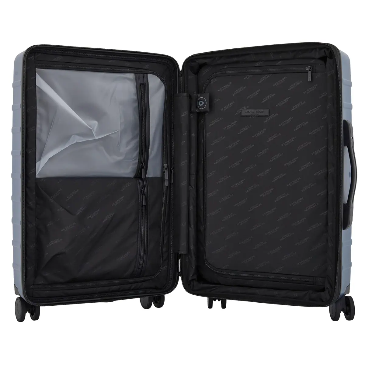 Scotch & Soda Tilburg Luggage Heritage Blue 26-Inch Suitcase | Durable Polycarbonate, 8 Spinner Wheels, TSA Lock, Expandable - view 6