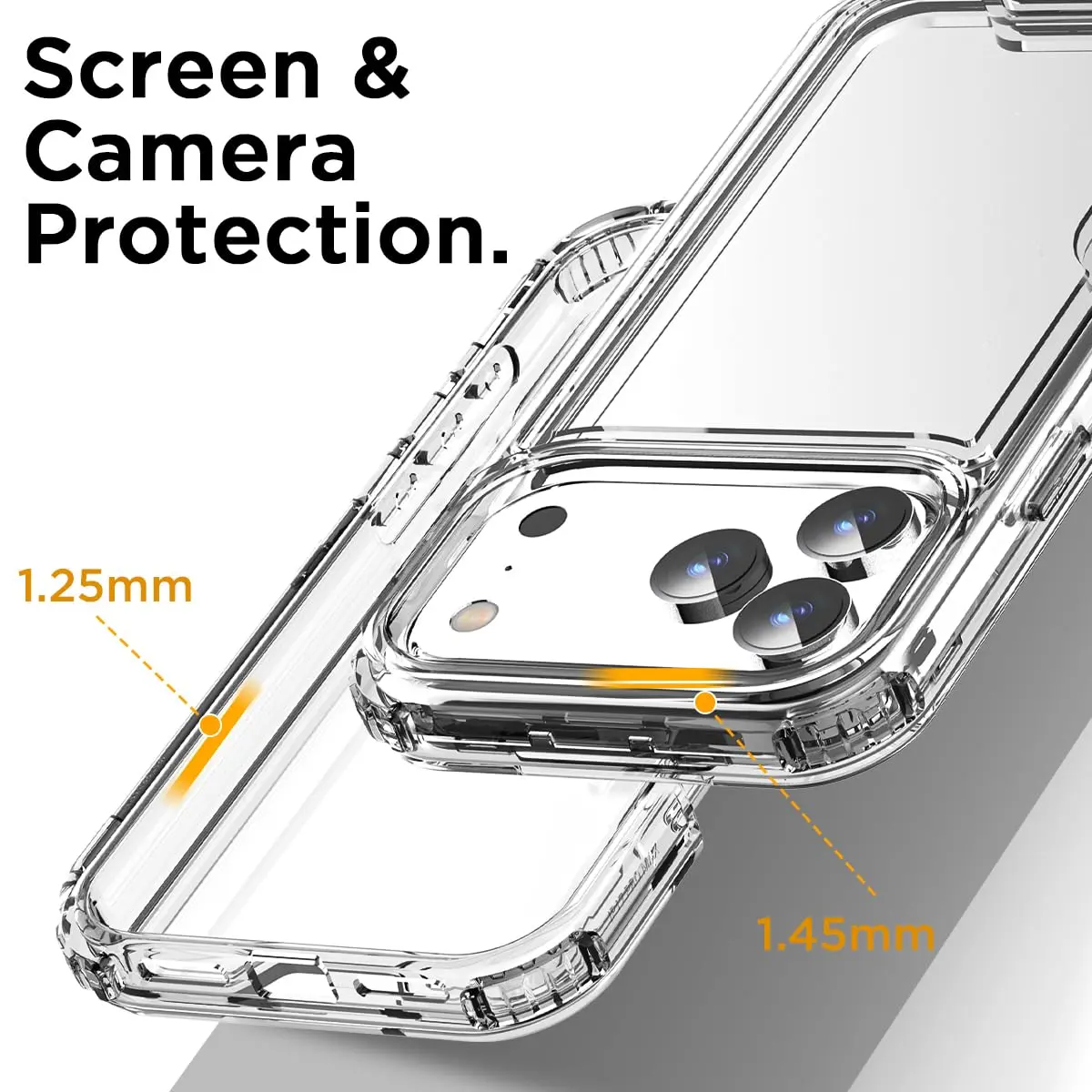 AICase for iPhone 17 Pro Max Clear,Heavy Duty 3-Layer Drop Protection | Shockproof & Anti-Yellowing - view 6