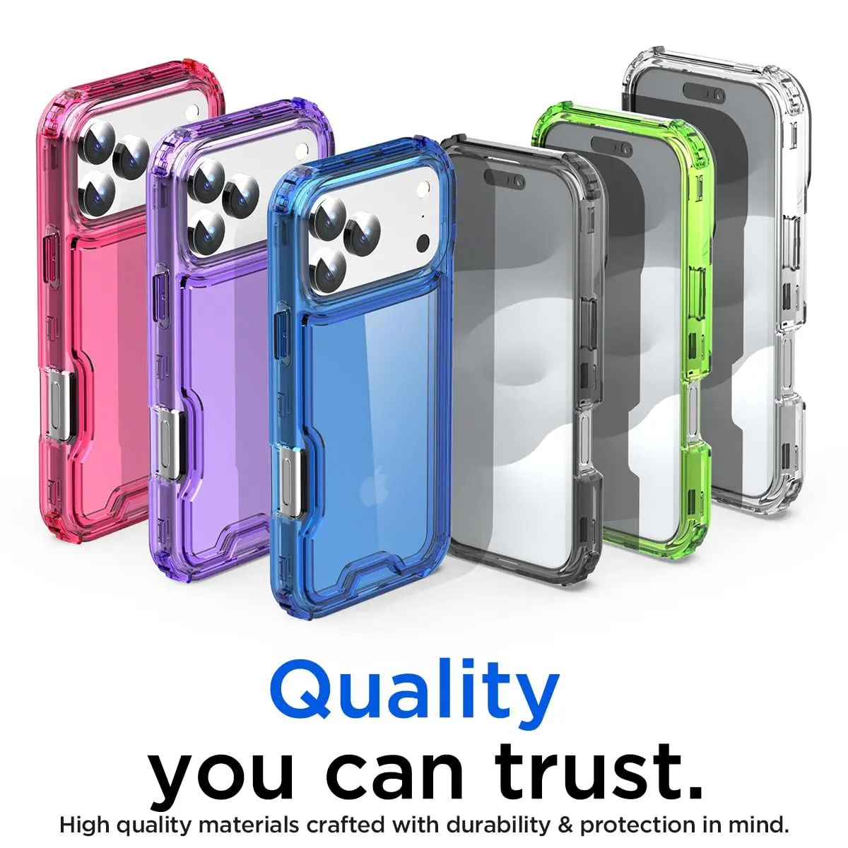 AICase for iPhone 17 Pro Max Clear,Heavy Duty 3-Layer Drop Protection | Shockproof & Anti-Yellowing - view 7