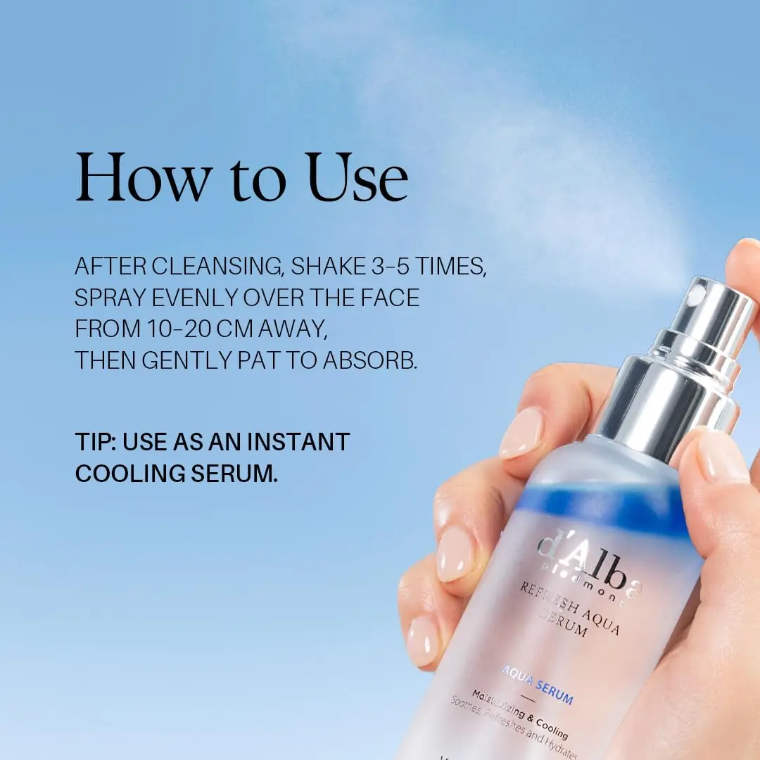 d'alba Piedmont White Truffle Refresh Aqua Serum 3.38 fl oz | Vegan, Non Comedogenic, Glow Serum - view 6