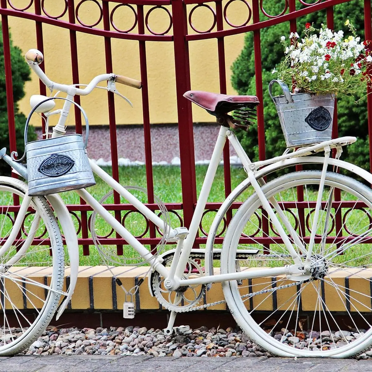 ZHMEINA Steel Cable Lock 6.6Ft Silver | Double Loop Security Cable for Bike & Luggage - view 5
