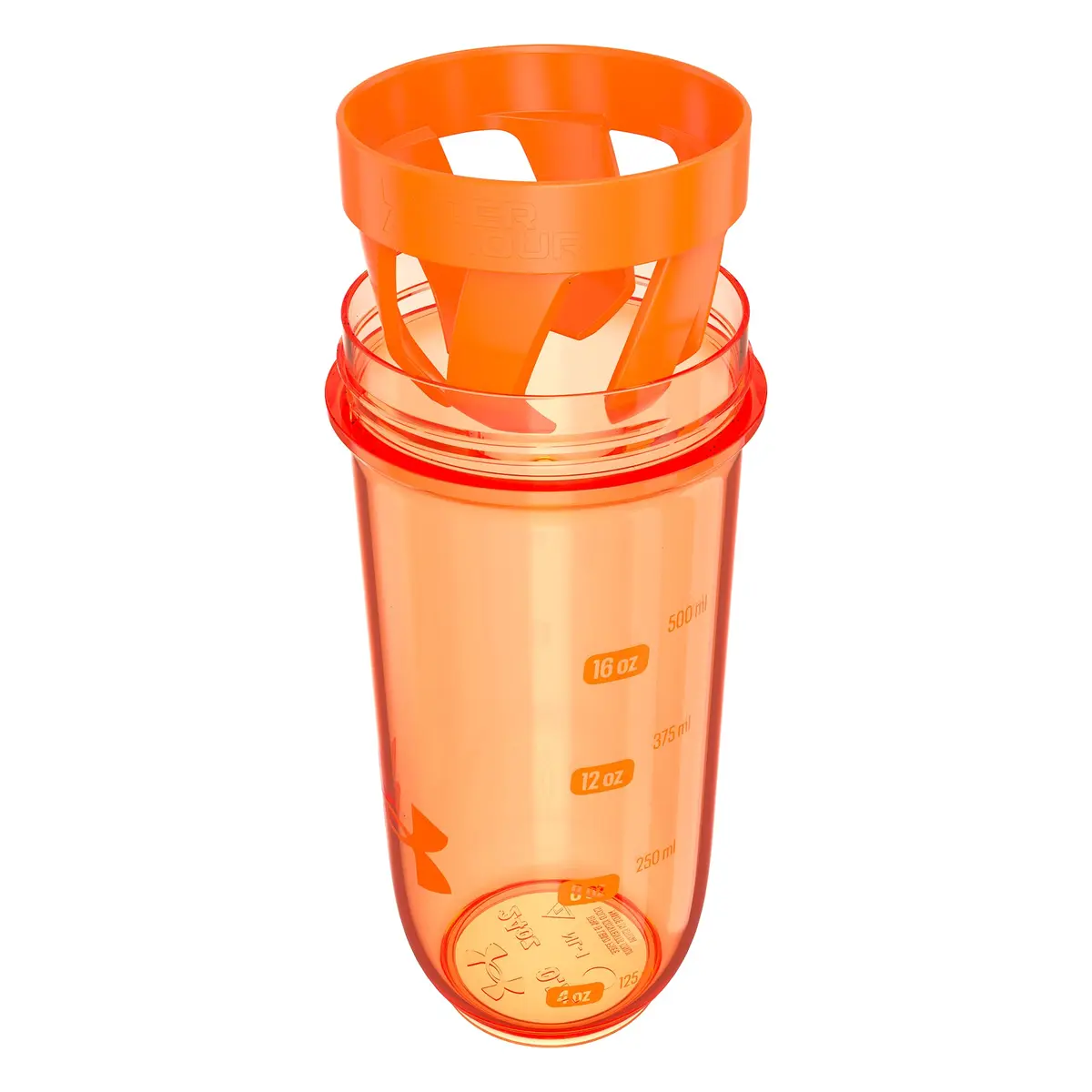 Under Armour 24oz Clarity Shaker Bottle Blaze Orange/Blaze Orange | Leak-Resistant, Eco-Friendly Sports Hydration - view 3