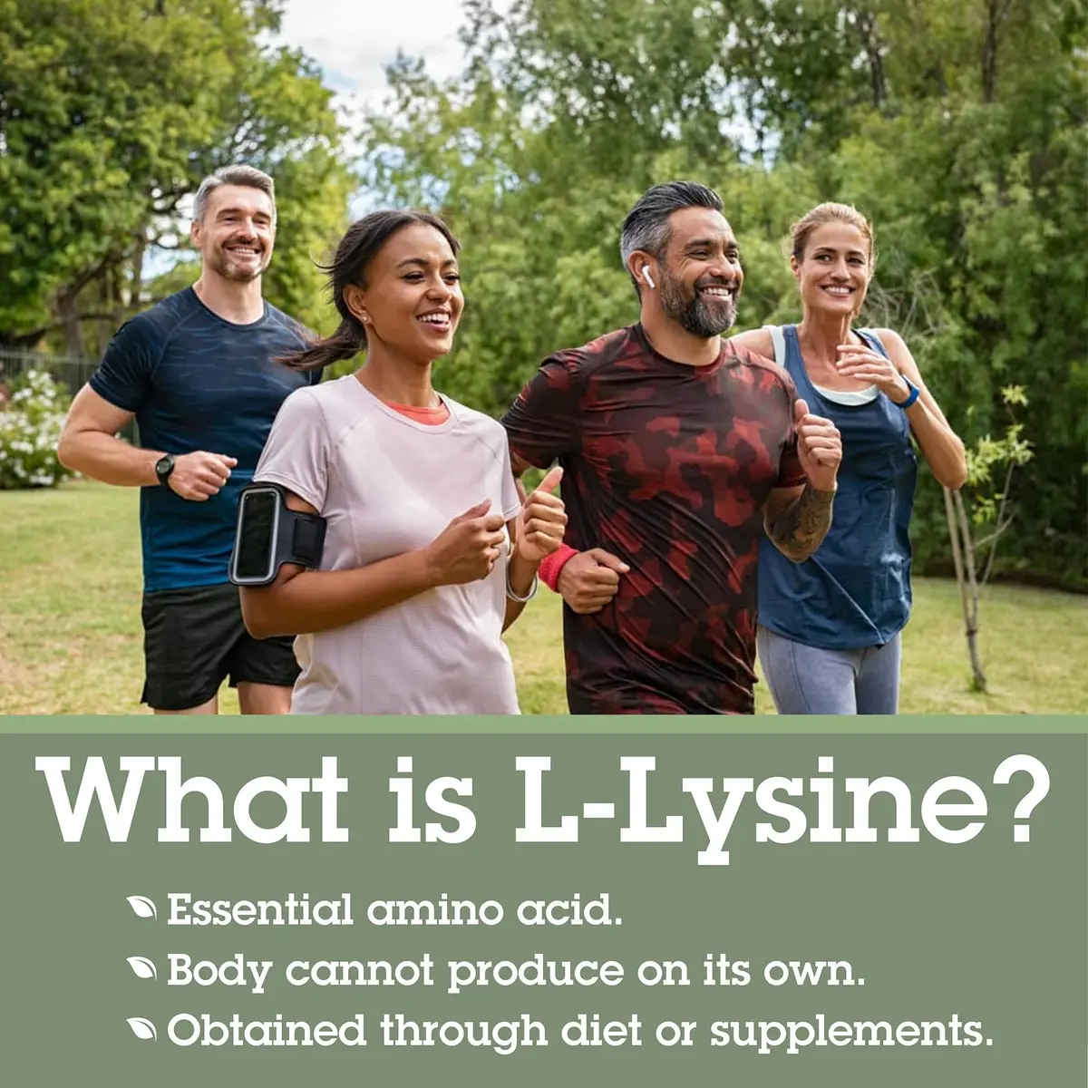 Quantum L-Lysine 500 mg Essential Amino Acid Supplement | Supports Collagen, Bone & Immune Health - view 2