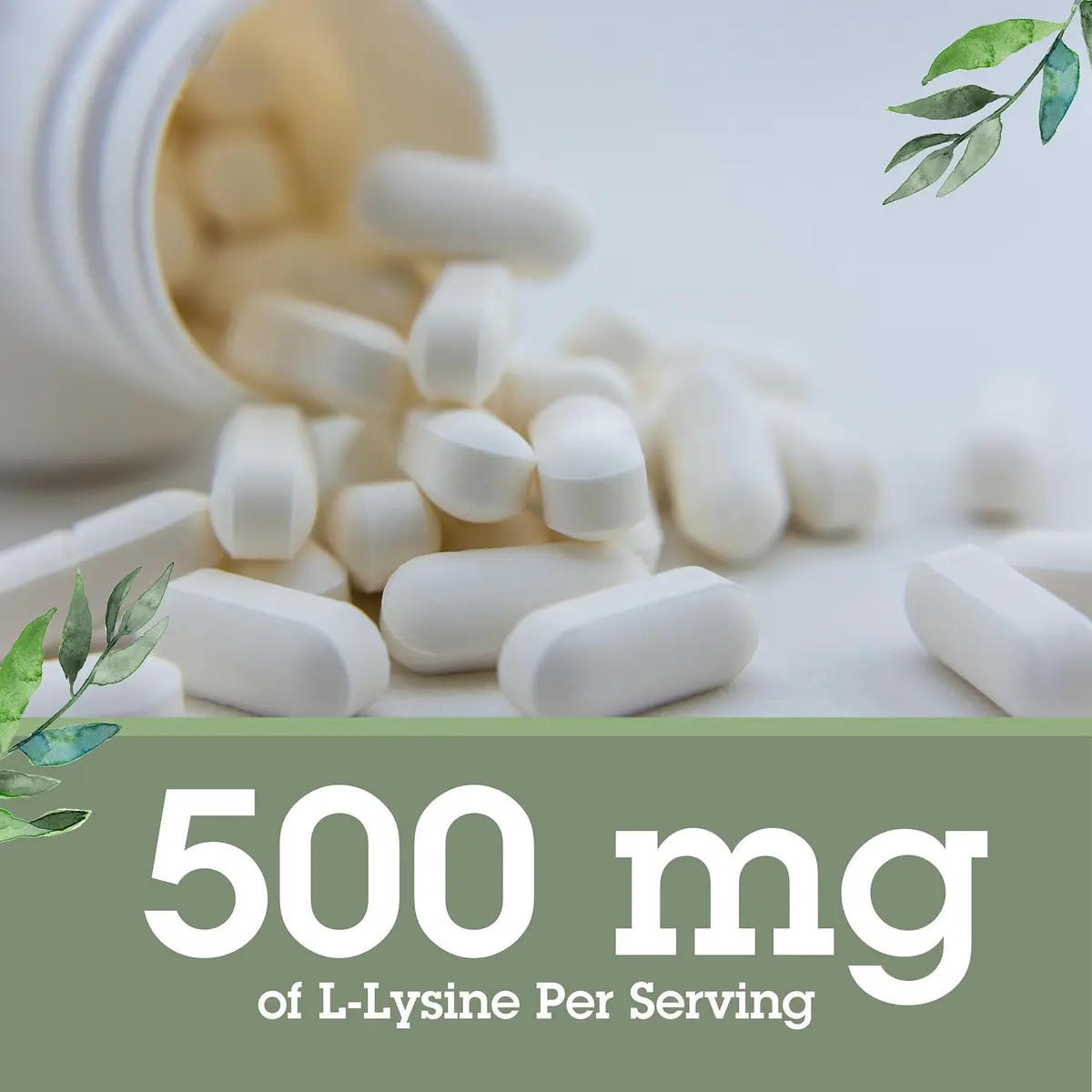 Quantum L-Lysine 500 mg Essential Amino Acid Supplement | Supports Collagen, Bone & Immune Health - view 4