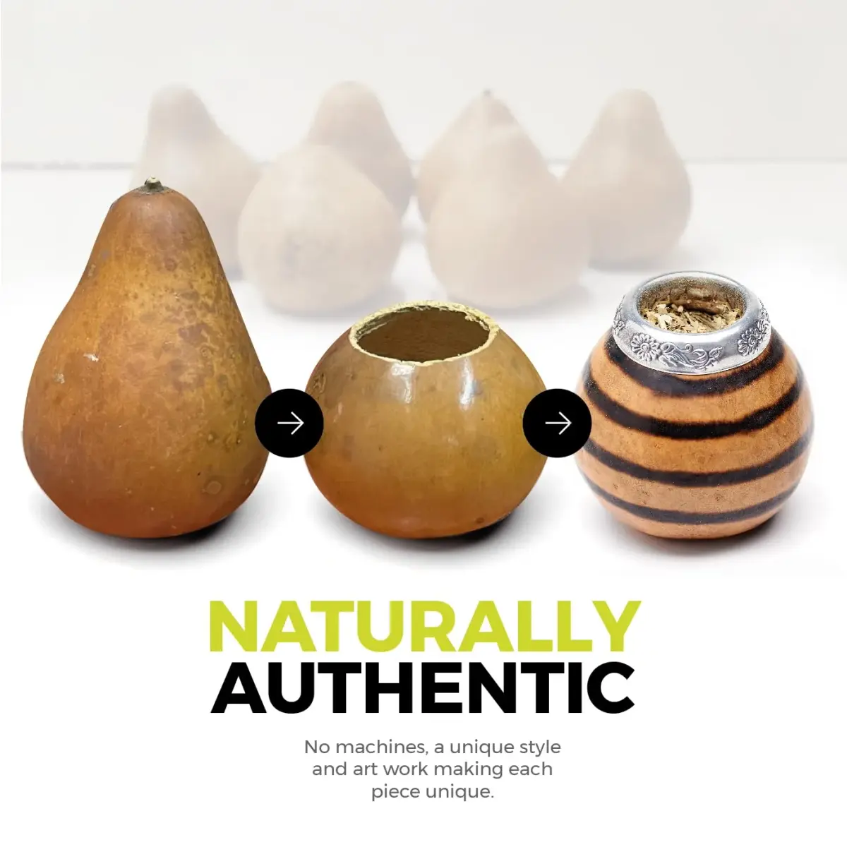 BALIBETOV Natural Gourd Yerba Mate Cup Set 200ml (7 fl oz) | Authentic Argentine Craftsmanship - view 6