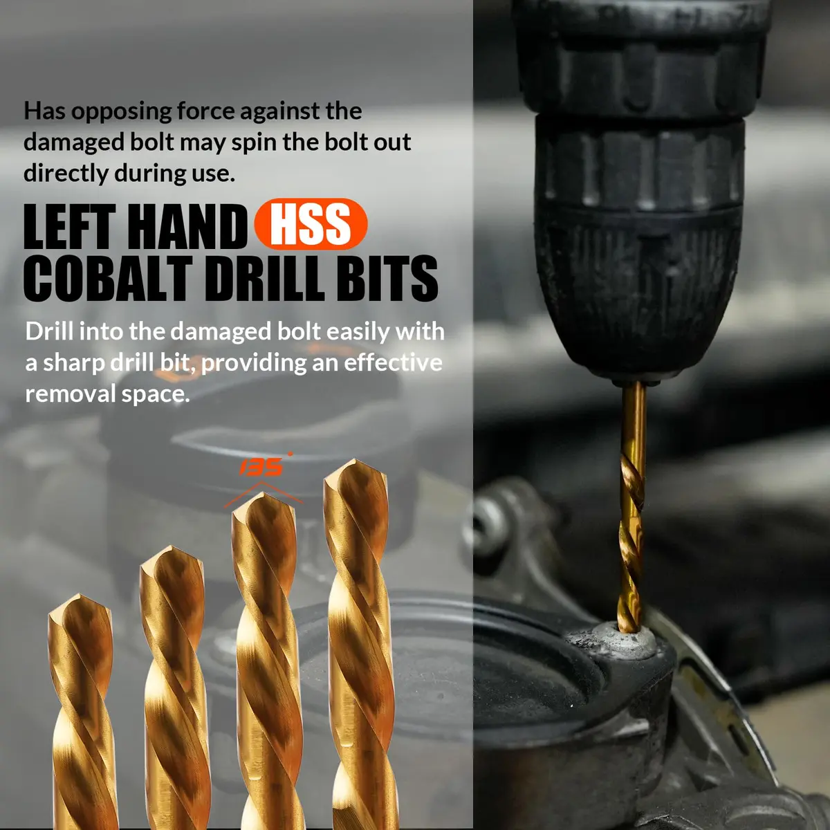 coobeast Bolt Extractor Kit 72PCS | Heavy Duty, Durable & Sharp for Broken Bolts & Screws - view 5