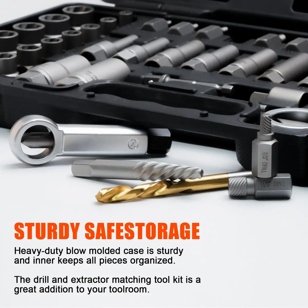 coobeast Bolt Extractor Kit 72PCS | Heavy Duty, Durable & Sharp for Broken Bolts & Screws - view 2