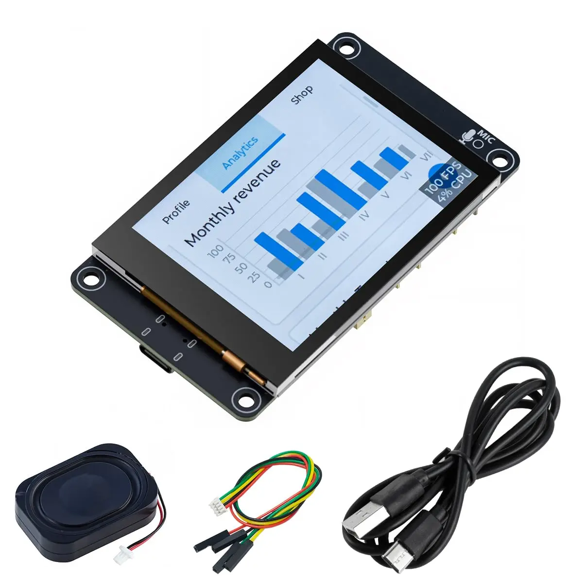 Hosyond ESP32-S3 Touchscreen Module, 2.8" 240x320 IPS LCD with WiFi Bluetooth, Capacitive Touch for Arduino IoT Projects - main product image