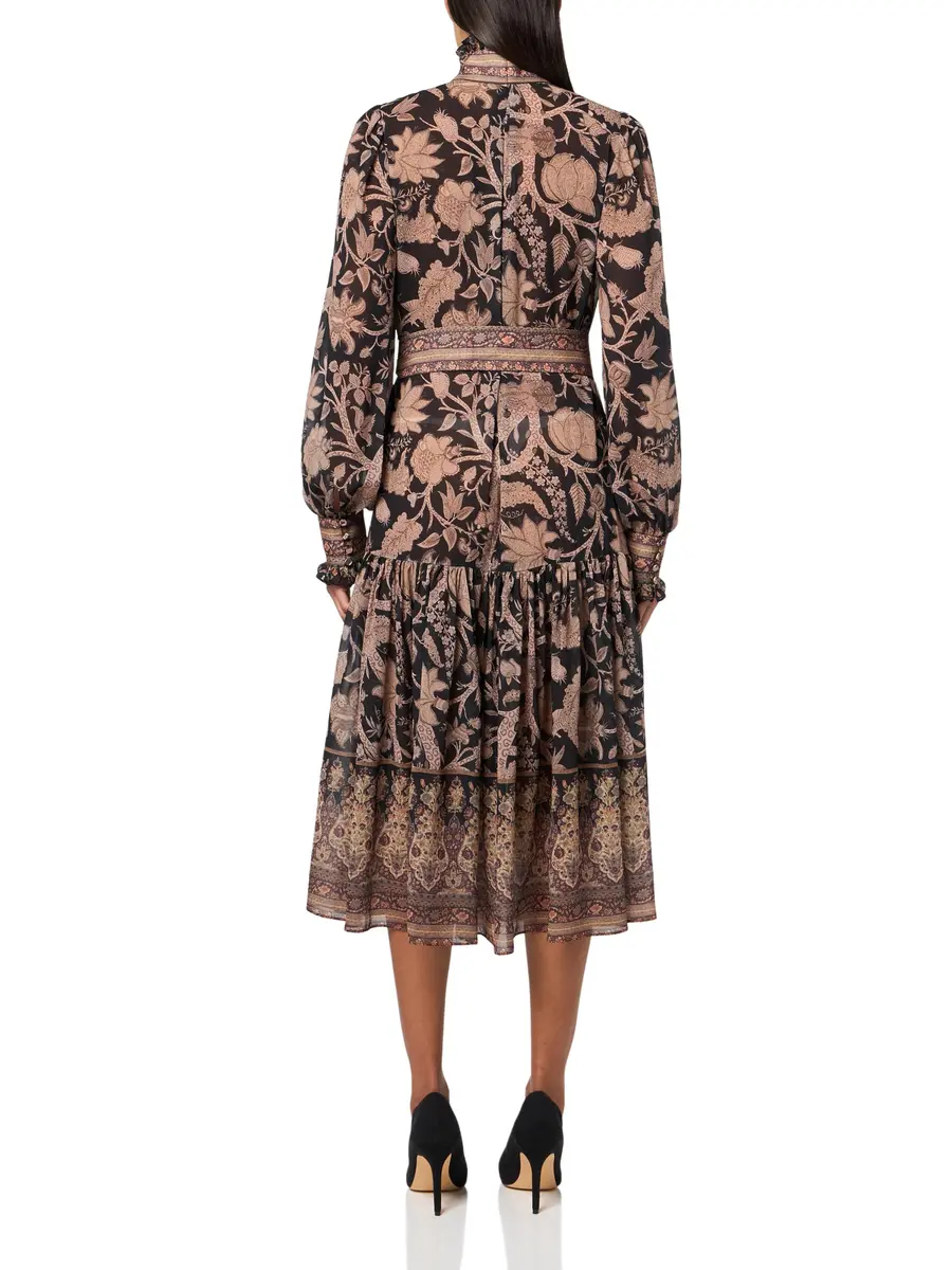 Kobi Halperin Women's Moses Dress, Black Multi, Medium | Effortless luxury, flattering fit, imported from USA - view 2