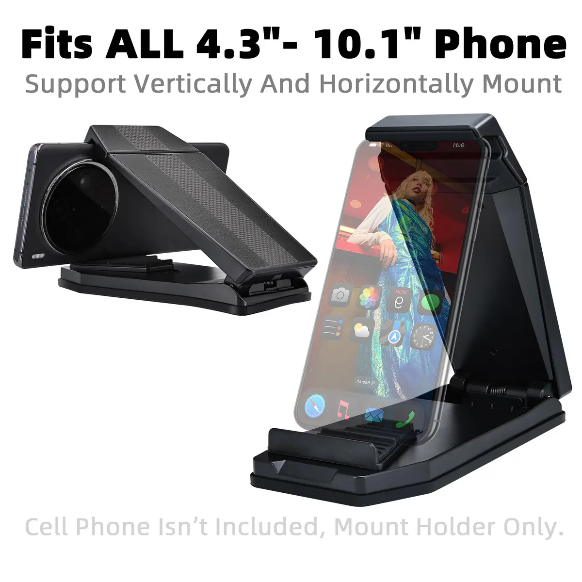 iSaddle Mini Dashboard GPS Mount Holder Phone Tablet PC Navigation (83mm*147mm) | Universal Car & Home Mount - view 5