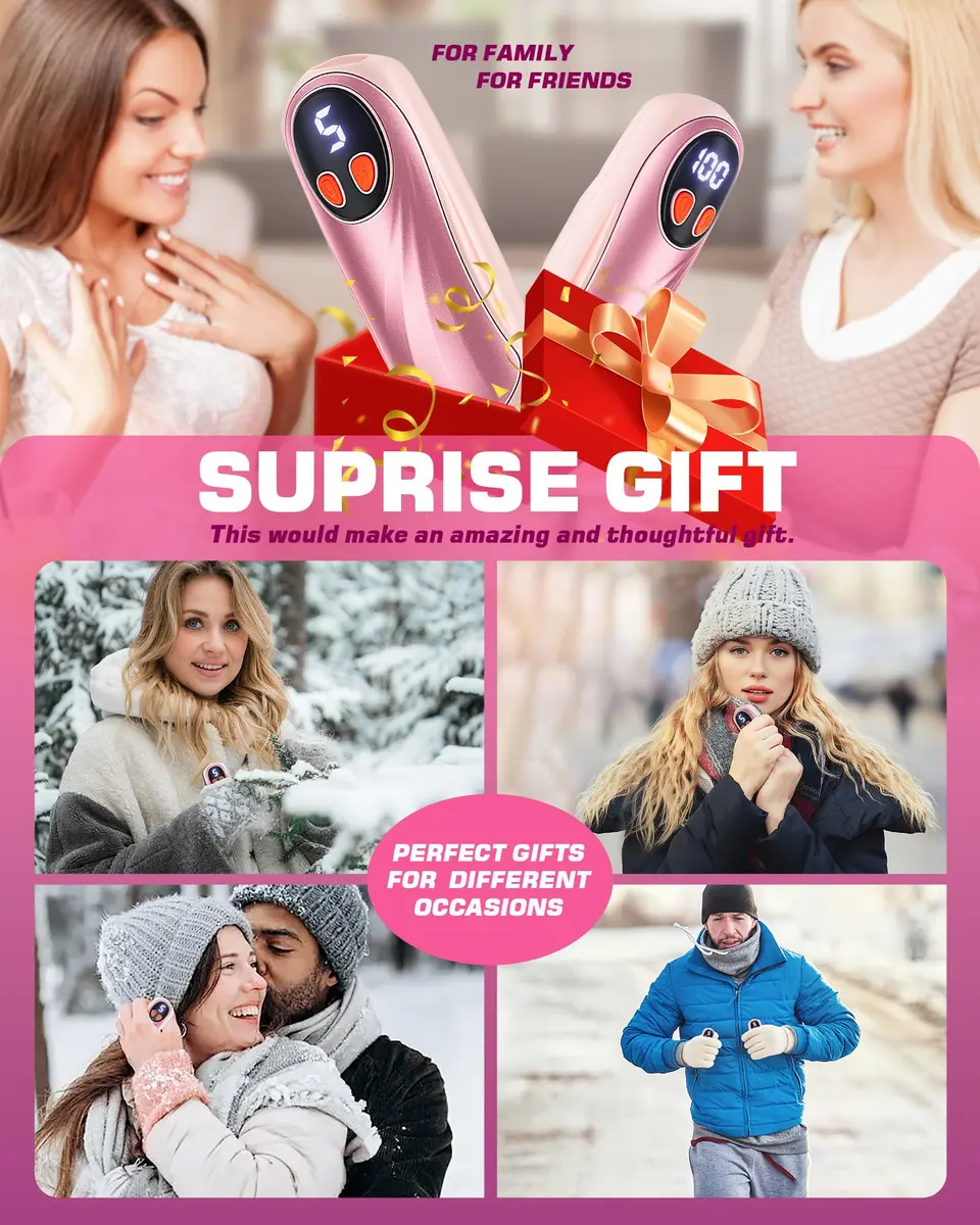 KILeap Hand Warmers Rechargeable 6000mAh | 5-Level Heating, Portable & Reusable - view 7