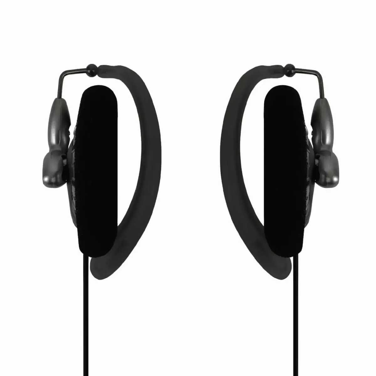 Koss KSC75 Portable On-Ear Clip Headphones, Grey | High-Fidelity Audio with Titanium Drivers - view 2
