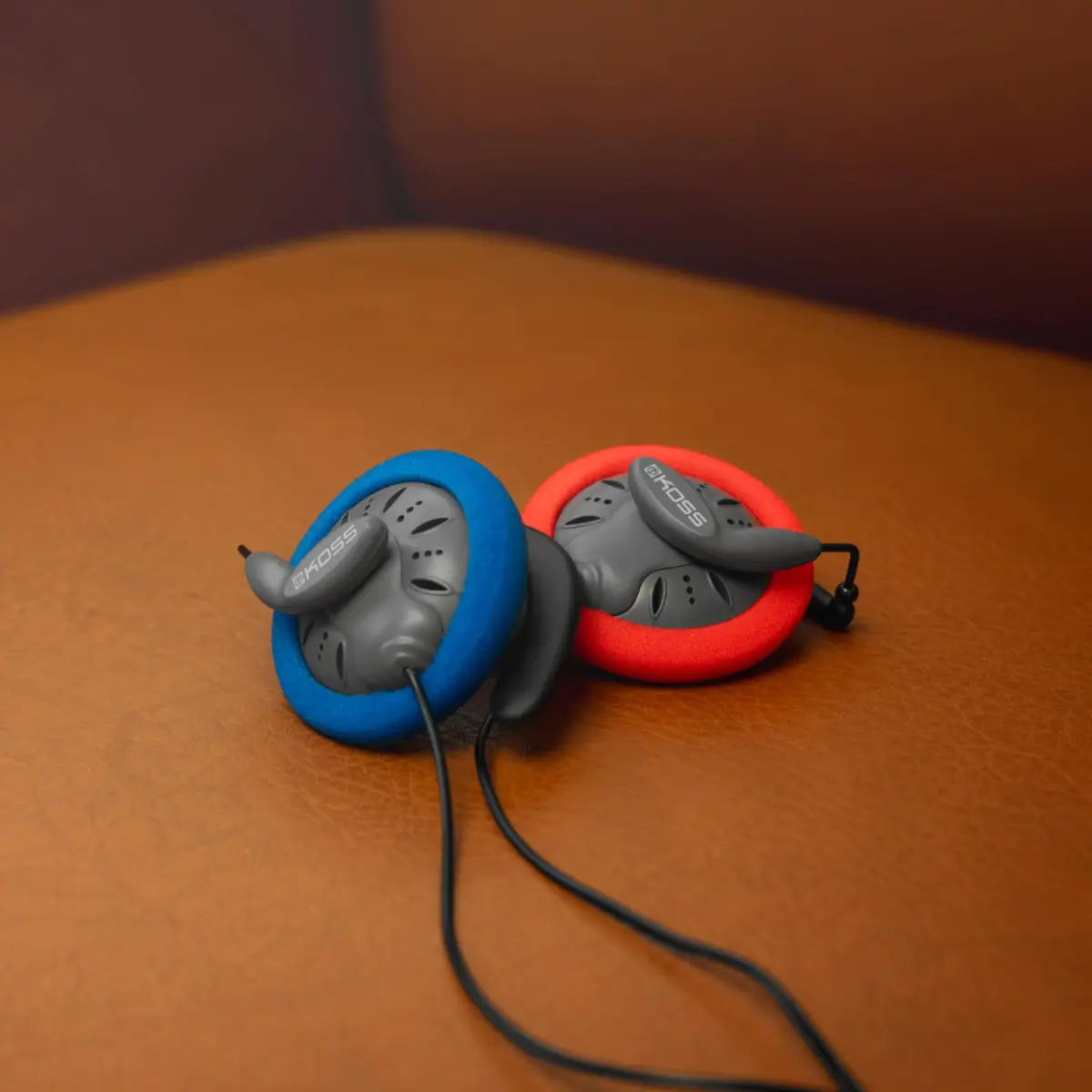 Koss KSC75 Portable On-Ear Clip Headphones, Grey | High-Fidelity Audio with Titanium Drivers - view 3