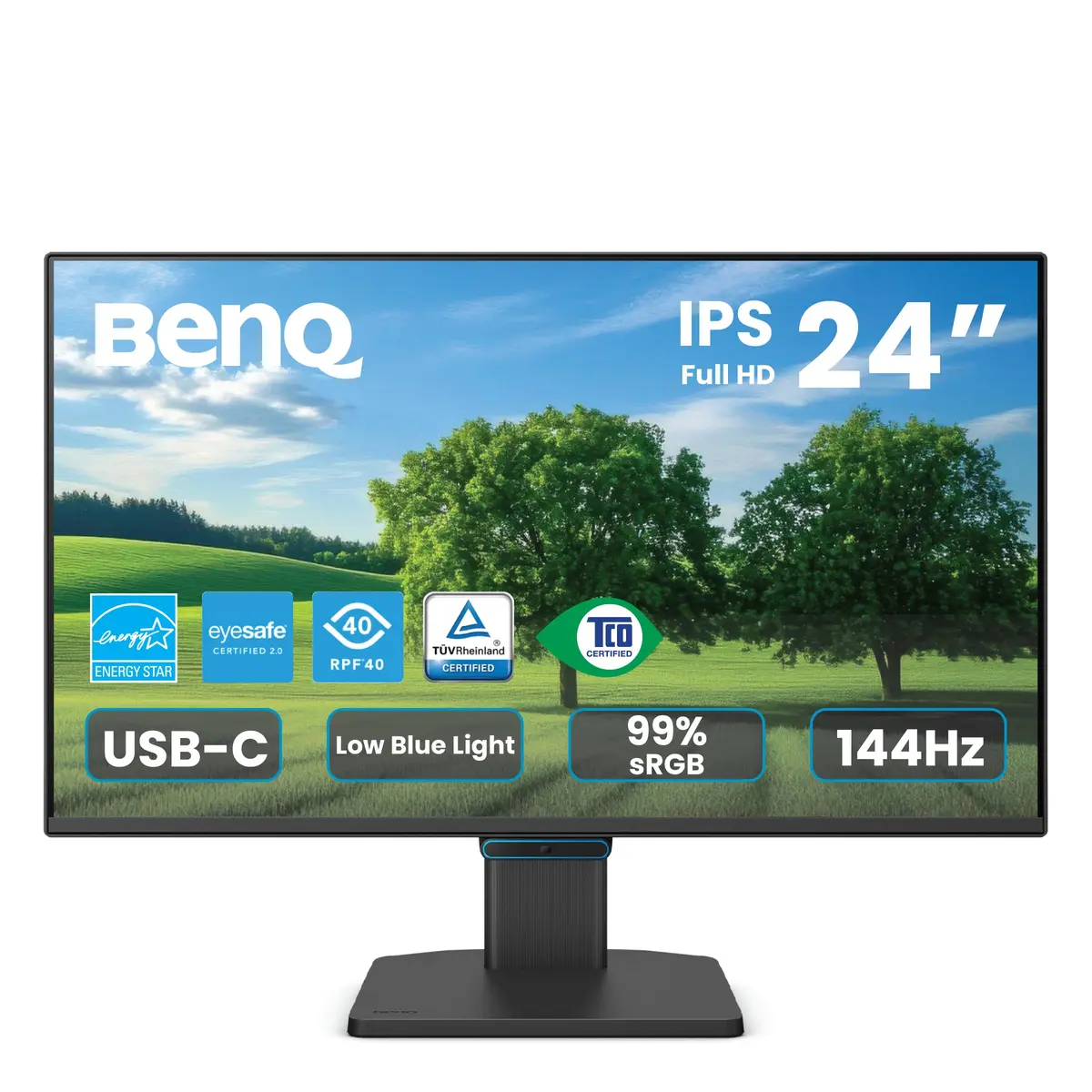 BenQ GW2490C 23.8" IPS Monitor 1080P FHD 144Hz | Eye-Care, USB-C, Flicker-Free - main product image