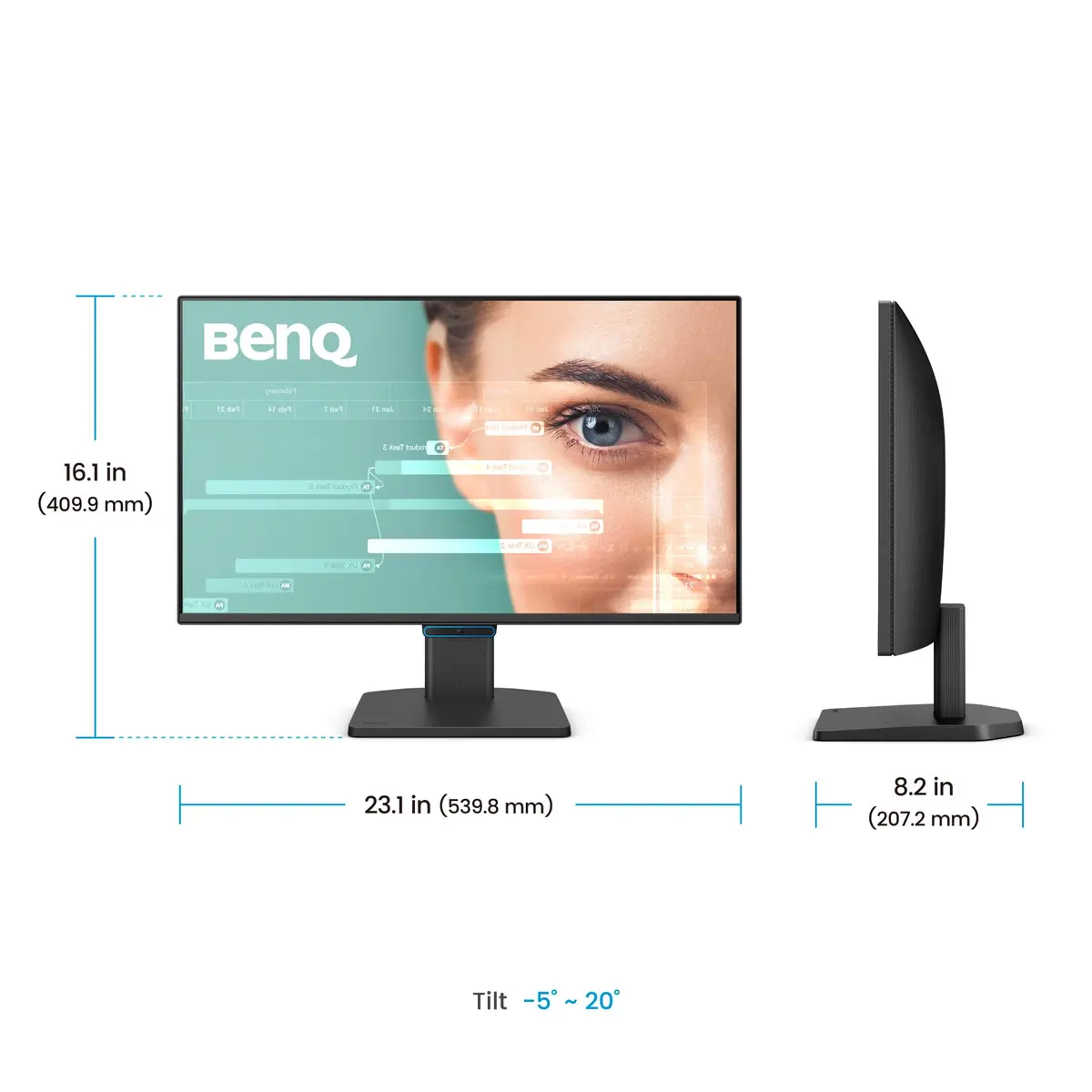 BenQ GW2490C 23.8" IPS Monitor 1080P FHD 144Hz | Eye-Care, USB-C, Flicker-Free - view 7