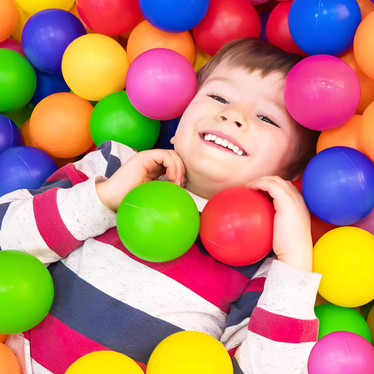 MW SPORTS Plastic Crush Proof Ball Pit Balls for Kids & Toddlers | Assorted Colors, 400 Balls, Safe & BPA-Free - view 5