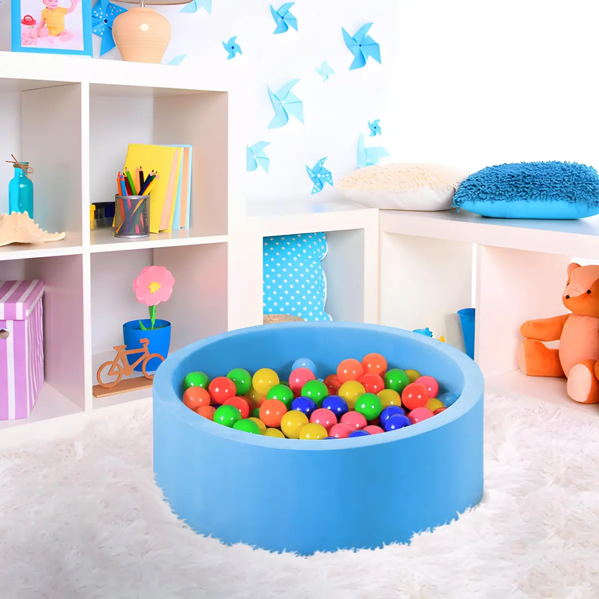 MW SPORTS Plastic Crush Proof Ball Pit Balls for Kids & Toddlers | Assorted Colors, 400 Balls, Safe & BPA-Free - view 6