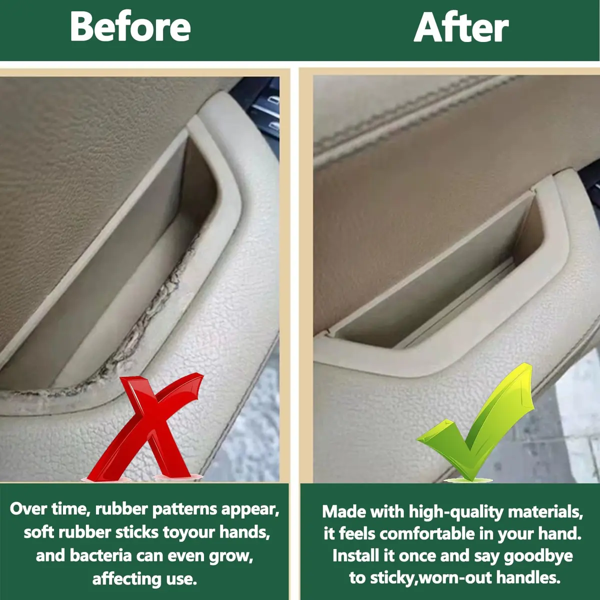 ORIVIN Door Armrest Storage Box Beige for BMW X3 F25 X4 F26 | Direct Fit Interior Handle Organizer - view 4