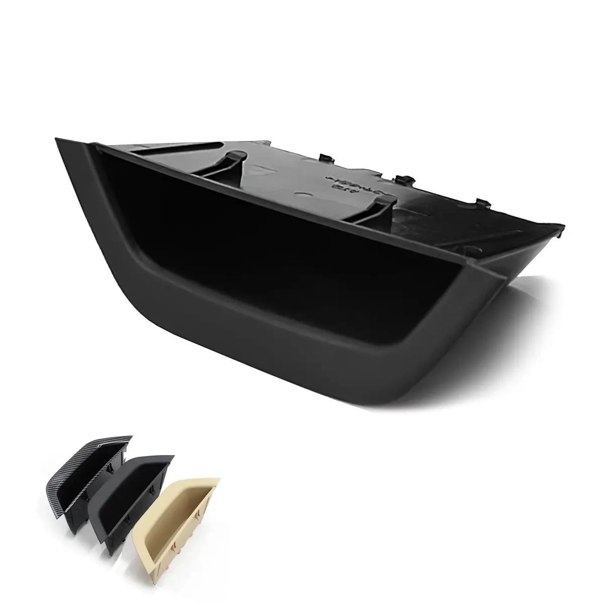 ORIVIN Black Door Armrest Handle Storage Compartment Cover for BMW X3 X4 (Left-Hand Drive) - main product image