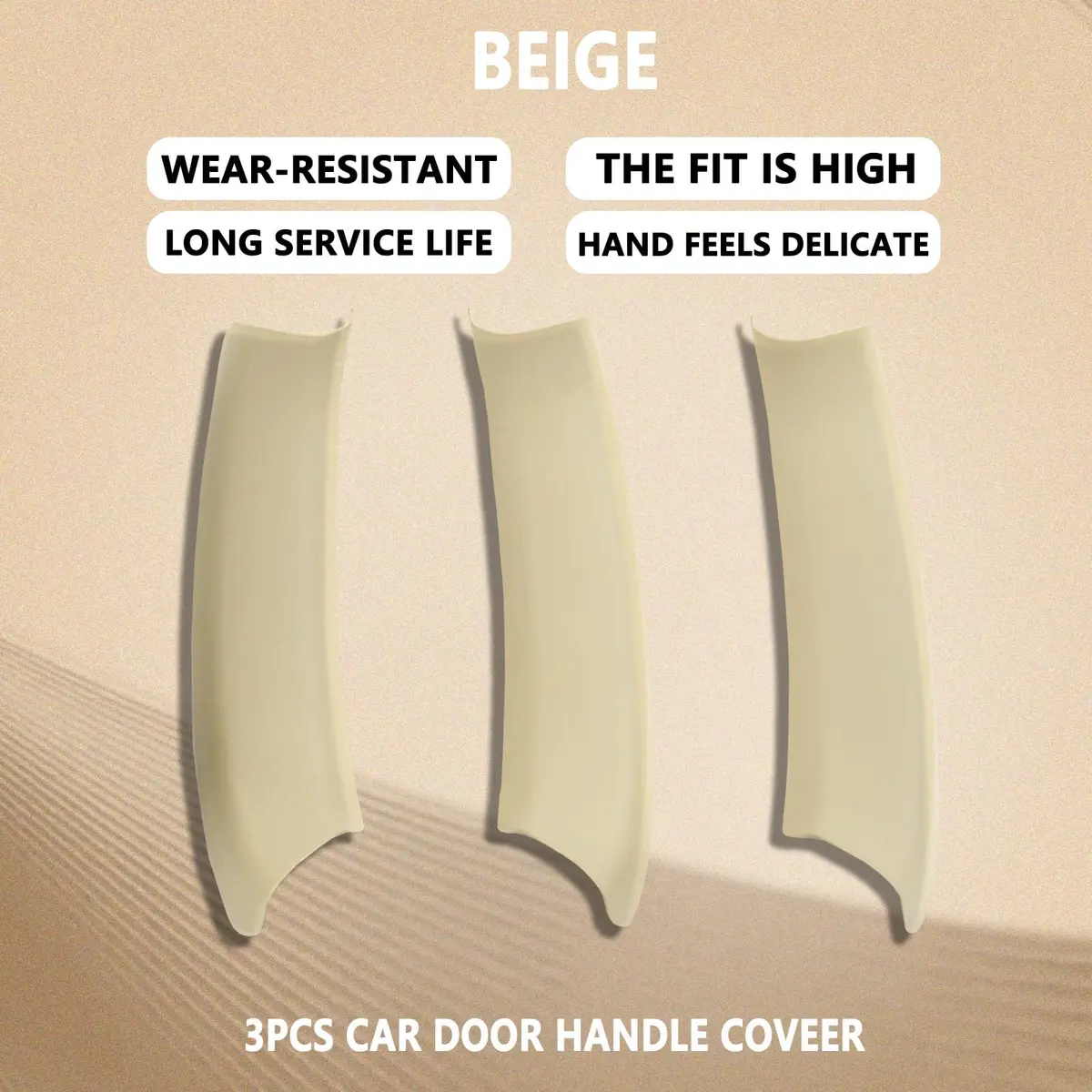 ORIVIN Interior Door Pull Handle Covers Beige for BMW X3 F25 X4 F26 | Set of 3 - view 2