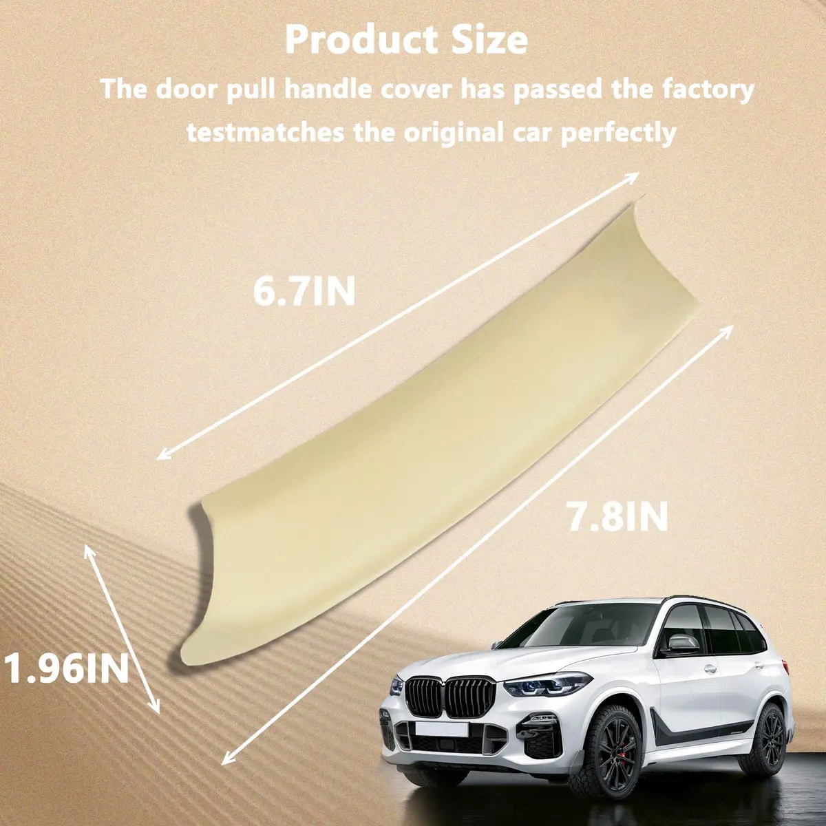 ORIVIN Interior Door Pull Handle Covers Beige for BMW X3 F25 X4 F26 | Set of 3 - view 3