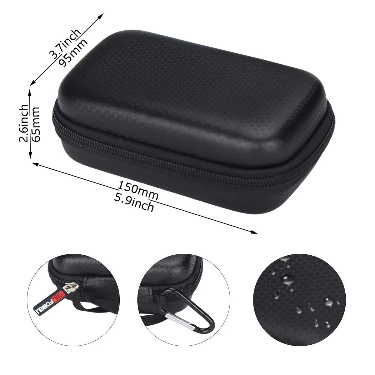 FBLFOBELI Hard Case for Pocket Radar Smart Coach Speed Gun & Ball Coach Radar Gun, 15.0cm (5.9") | Shockproof & Waterproof - view 5