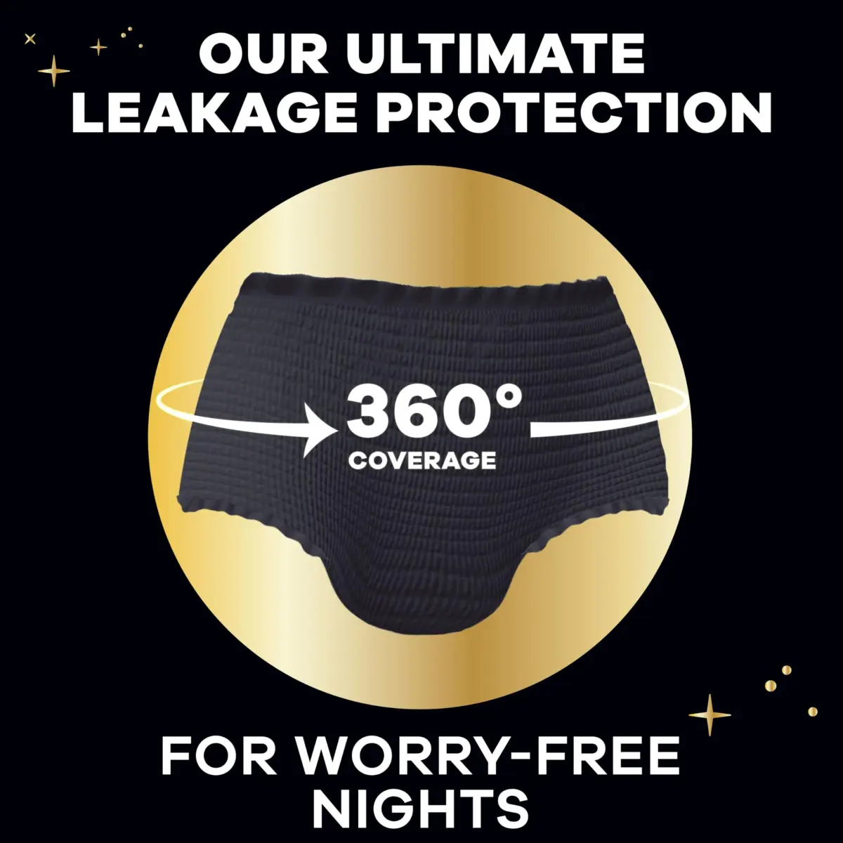 Always ZZZs Disposable Period Underwear Size L | 5X Overnight Pad Absorbency | Worry-Free Nights 26 Count - view 3