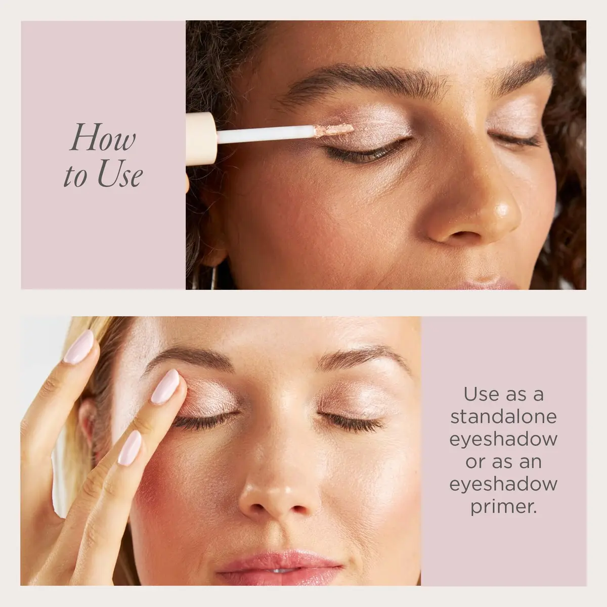 PÜR MINERALS Creamy Eyeshadow & Primer with Peptides, Cashmere | Buildable, Cream-to-Powder Formula for Light to Medium Coverage - view 5