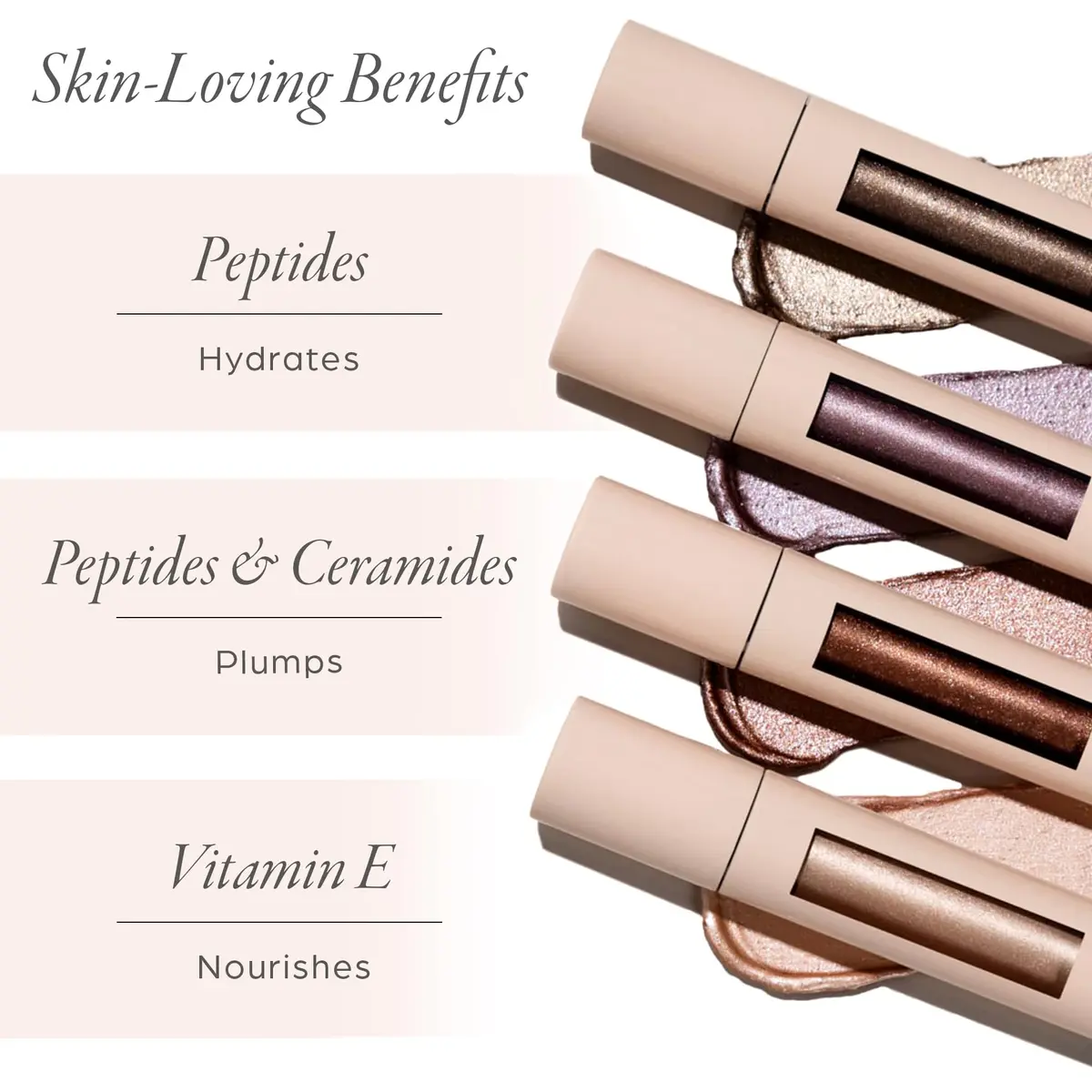 PÜR MINERALS Creamy Eyeshadow & Primer with Peptides, Cashmere | Buildable, Cream-to-Powder Formula for Light to Medium Coverage - view 4