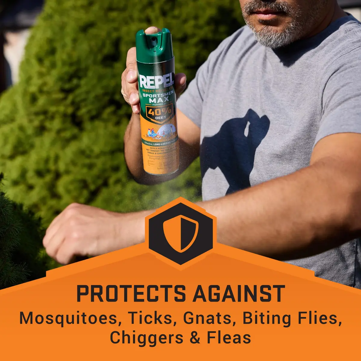 Repel Sportsmen Max Mosquito & Insect Repellent 192ml (6.5 Fl Oz) | 40% DEET, Pack of 3 - view 5