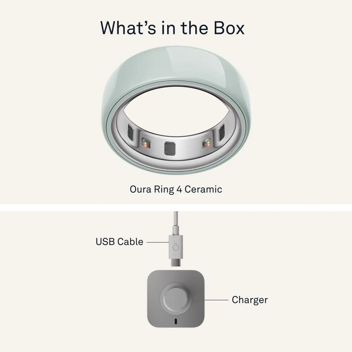 Oura Ring 4 Ceramic Tide Size 13 | Smart Ring for Sleep, Activity, Women's Health & AI Insights - view 7