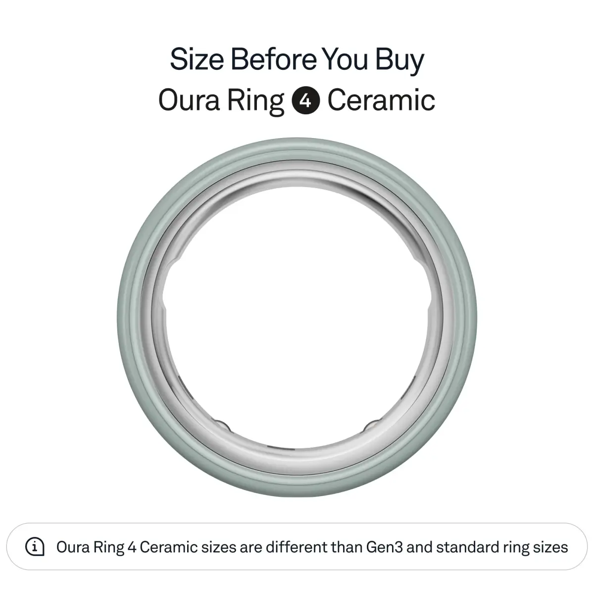 Oura Ring 4 Ceramic Tide Size 13 | Smart Ring for Sleep, Activity, Women's Health & AI Insights - view 2