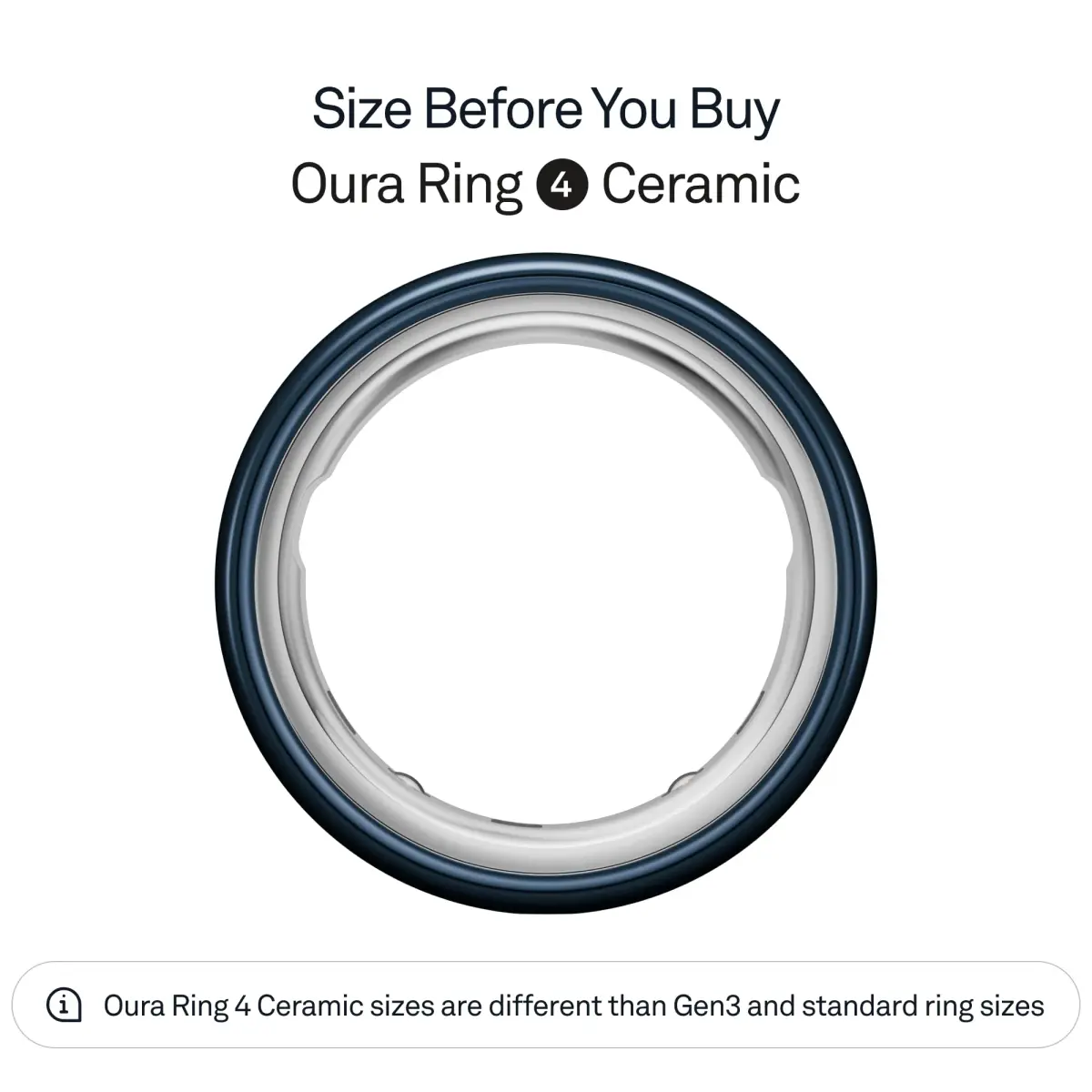 Oura Ring 4 Ceramic Midnight Size 6 Smart Ring | Sleep, Activity, Women’s Health Tracking - view 2