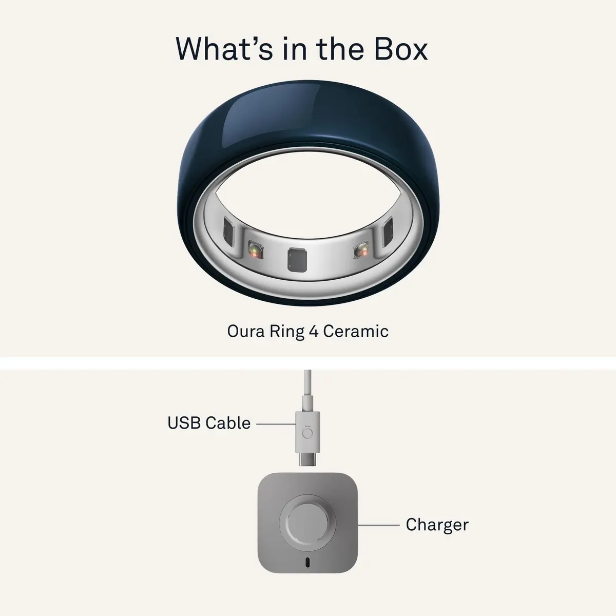 Oura Ring 4 Ceramic Midnight Smart Ring Size 8 | Tracks Sleep, Activity, Women's Health, AI Advisor, 5-8 Day Battery Life - view 9