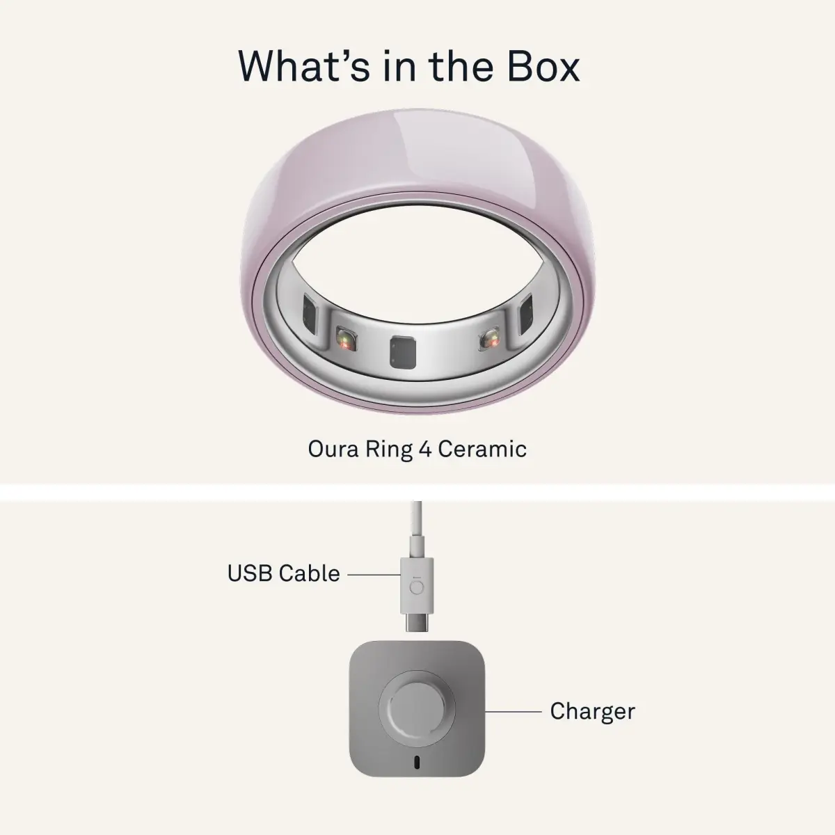 Oura Ring 4 Ceramic Petal Size 15 | Smart Ring for Sleep, Activity, Women's Health & AI Insights - view 7
