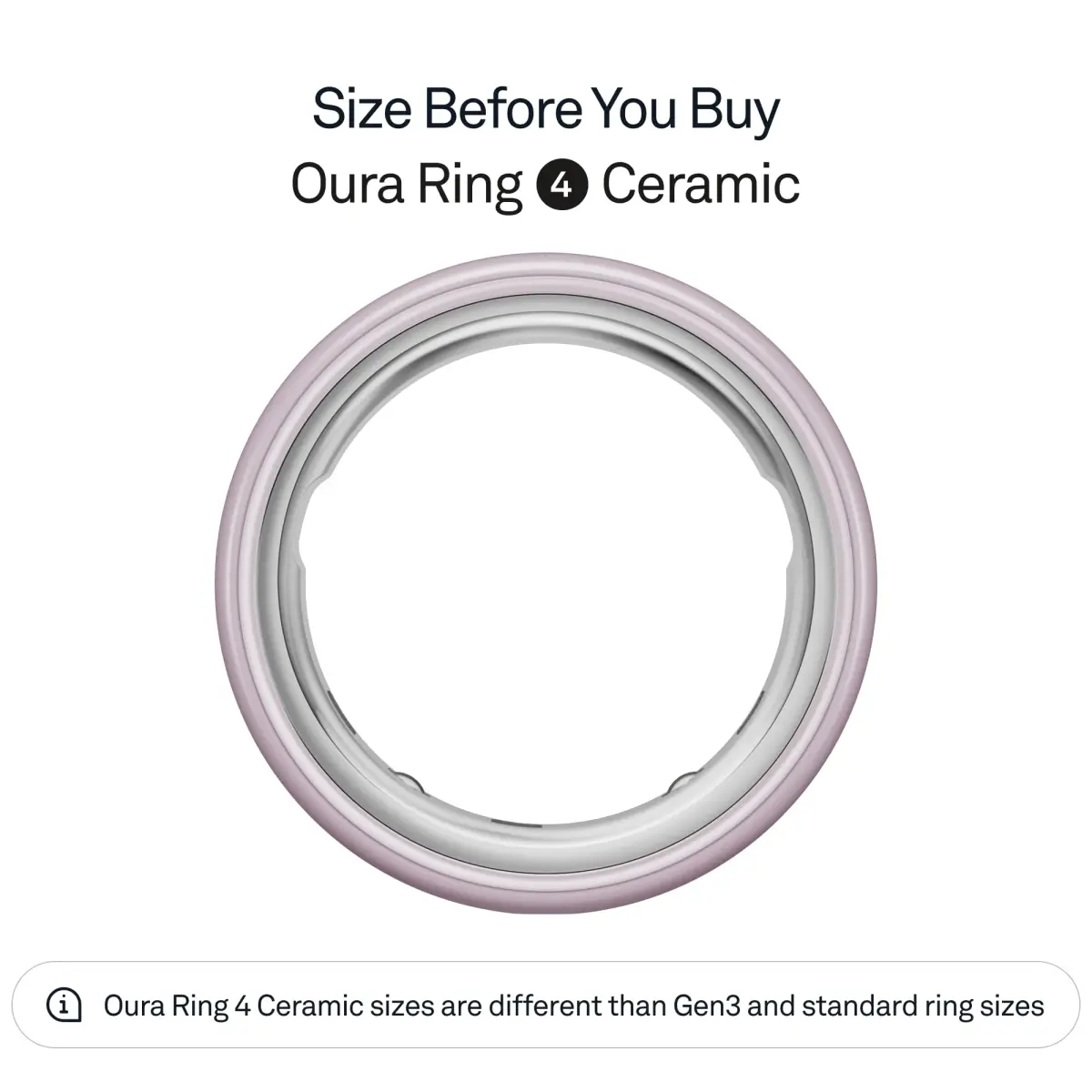 Oura Ring 4 Ceramic Petal Size 15 | Smart Ring for Sleep, Activity, Women's Health & AI Insights - view 2