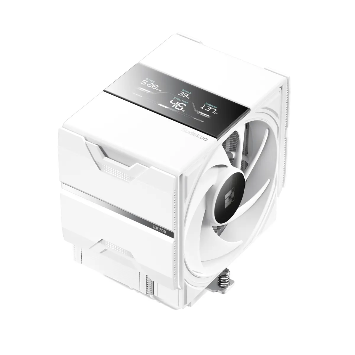 Sudokoo SK700V White AM5-Designated Digital Air Cooler | High Performance 220W Heat Dissipation - main product image