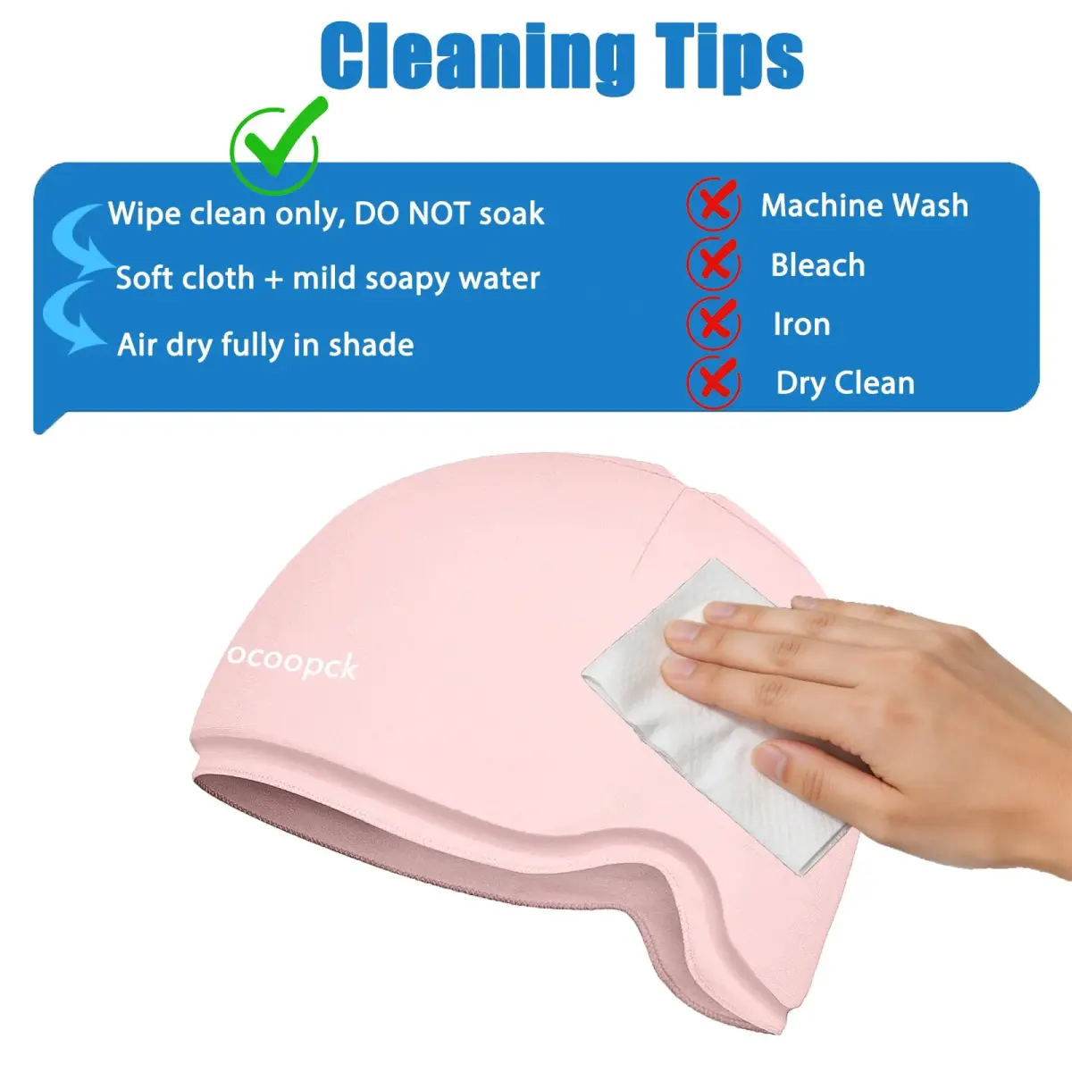 sfiocoopck Pink Chemotherapy Cold Cap for Scalp Cooling & Migraine Relief | 1 Unit - view 7