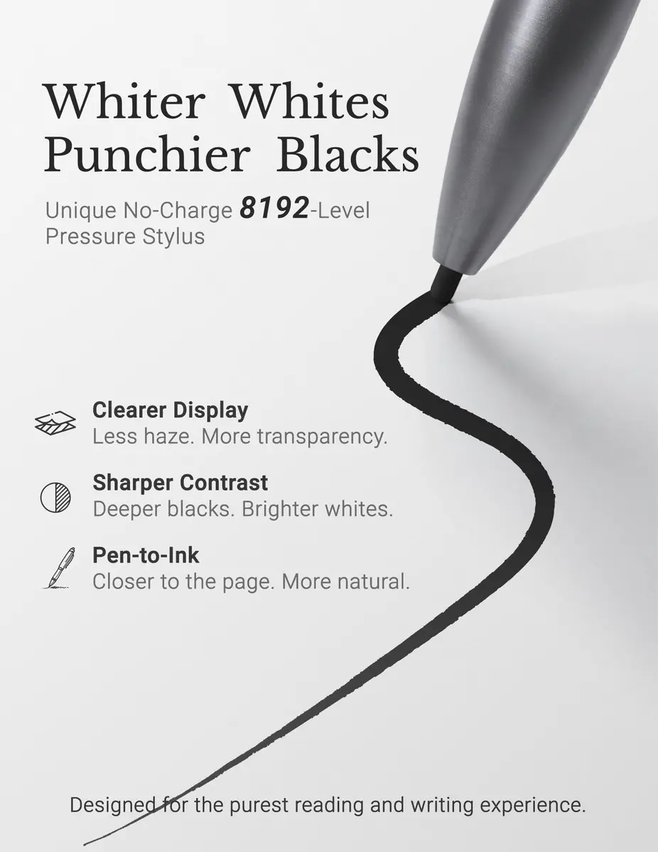 Penstar eNote 2 E-Ink Digital Notebook with Pen, 10.3" AI Paper Tablet, 128GB Storage, 6500mAh Battery, Android 14 | 300 ppi HD Display - view 3