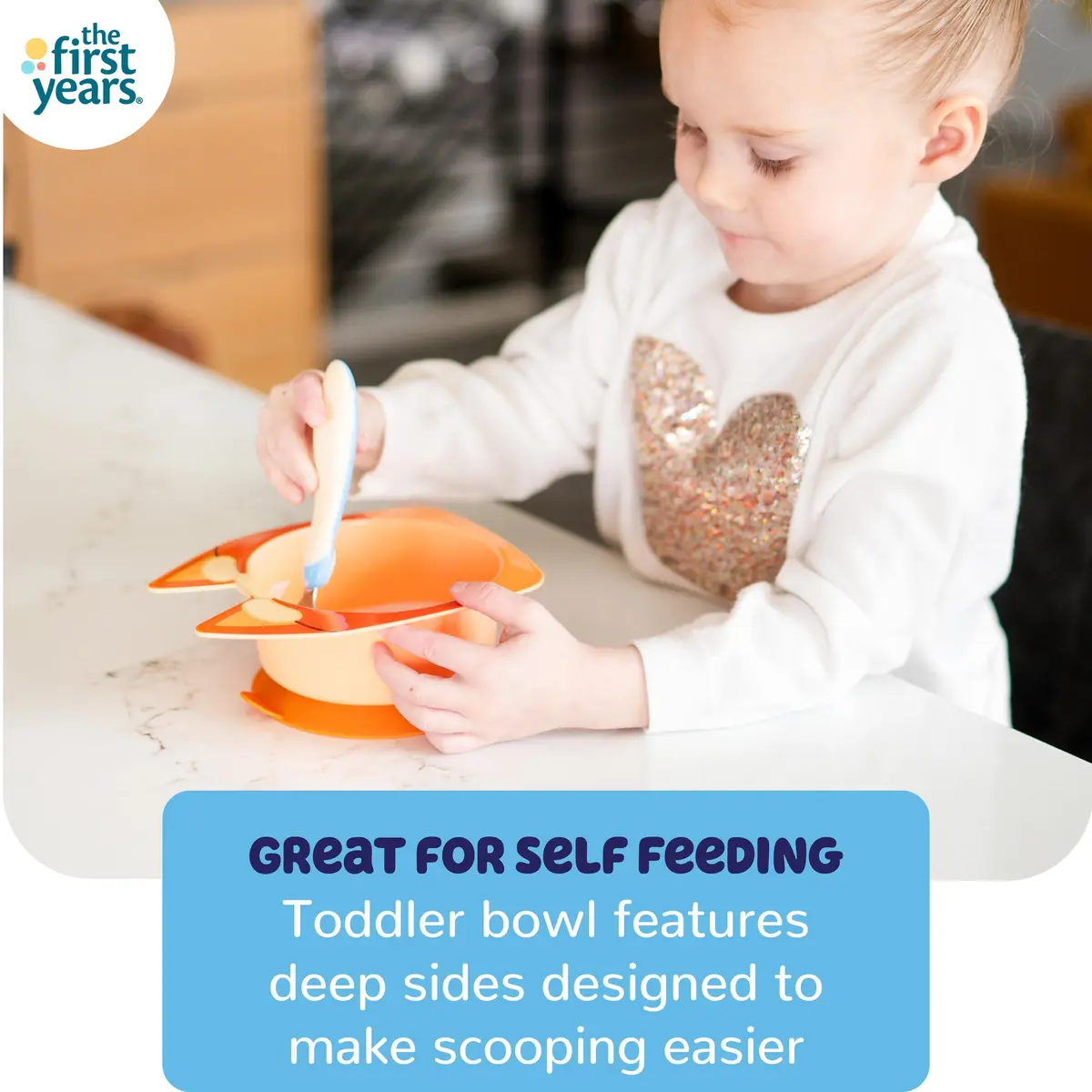 The First Years Bluey Kids Dinnerware Set with Suction Plate, Bowl, Fork & Spoon | 4-Piece Toddler Feeding Essentials - view 5