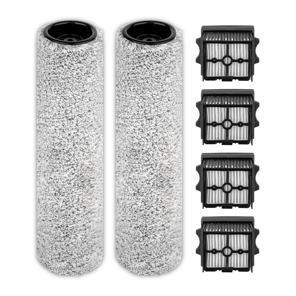 BRUVISH Vacuum Filter Replacement Kit for Tineco Floor One S9 Artist Pro & S6 | HEPA & Brush Rollers, 6 Pack - main product image