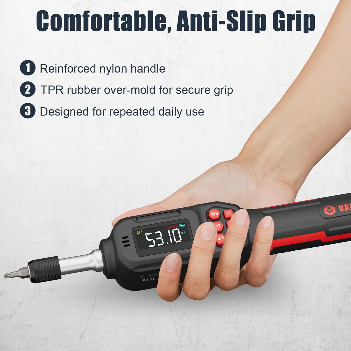 VANPO Digital Torque Screwdriver 1/4-Inch Drive 0.3-6Nm (2.65-53.10 in.lb) | Precision Gunsmithing Tool - view 8