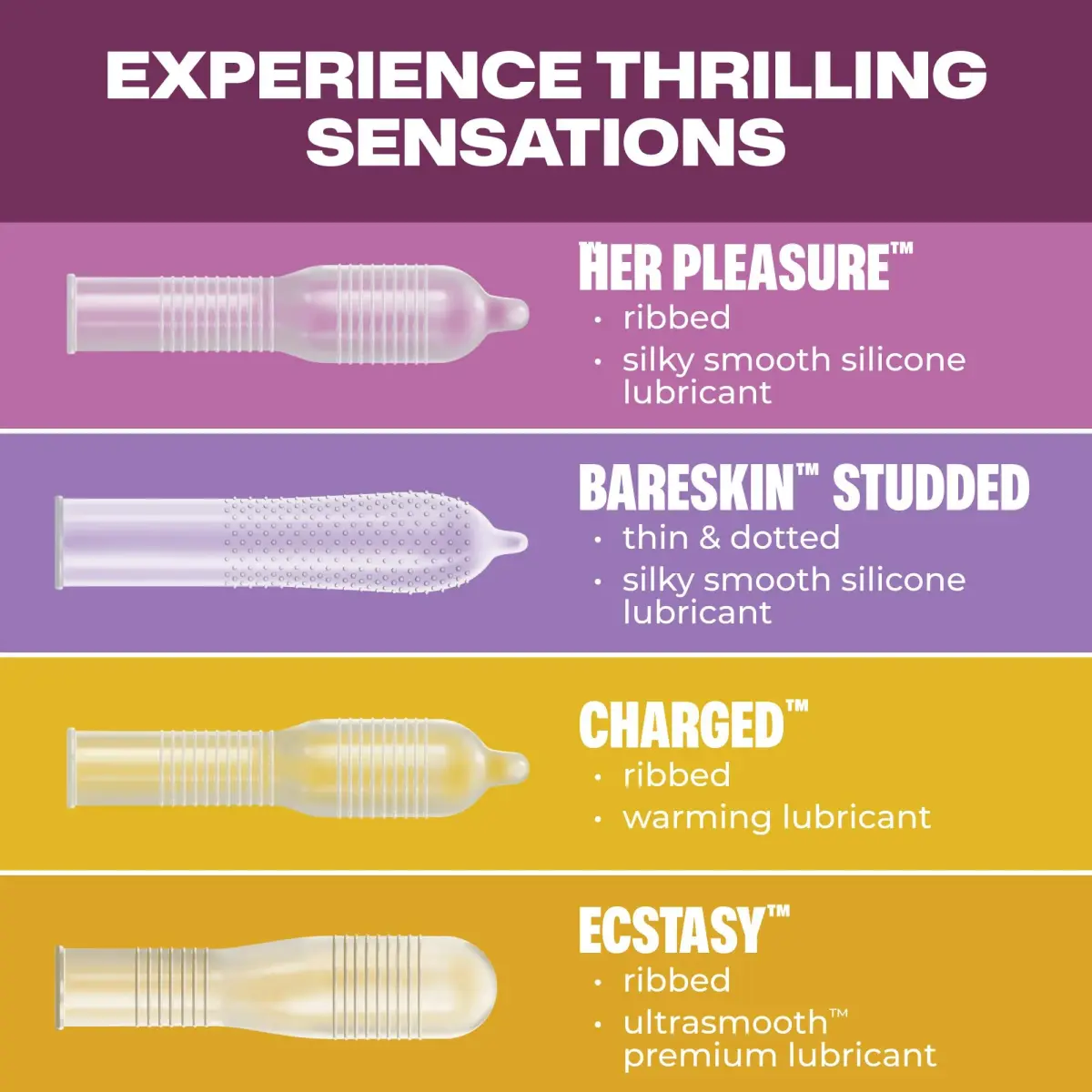 TROJAN Pleasure Pack Assorted Latex Condoms - 12 Count | Natural Feeling & Trusted Protection - view 3